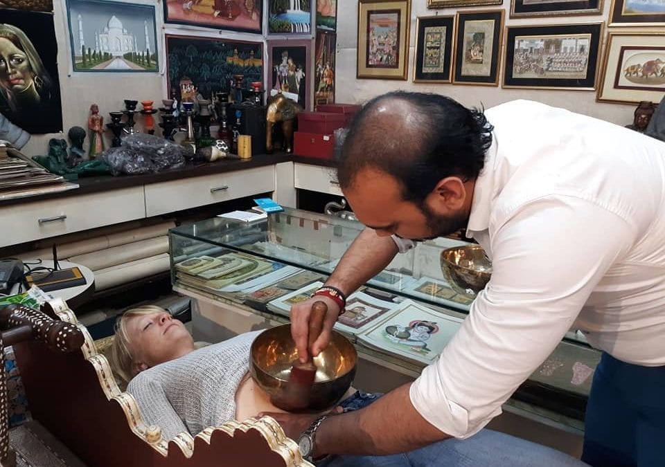 A Singing Bowl in Delhi, India – January 2019